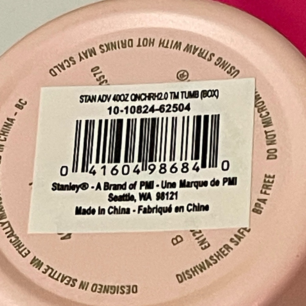 NEW STANLEY 40 OUNCE PINK QUENCHER H2.0 FLOWSTATE TUMBLER - Picture 5 of 11
